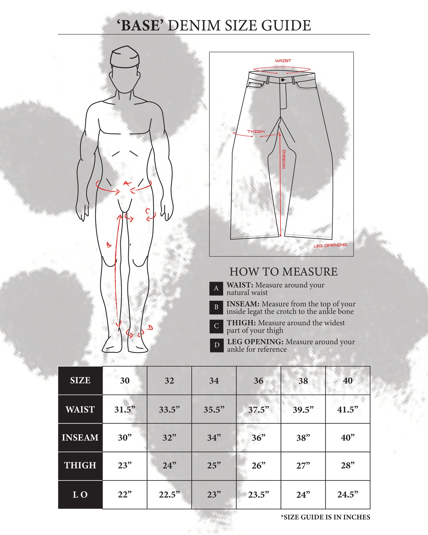 BASE0.2 - GRAY - BOOTCUT RAW DENIM (OVERSTOCK)