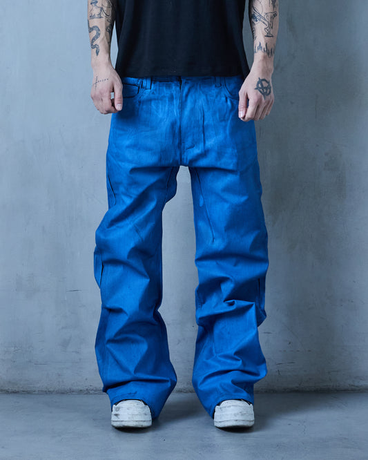 BASE .01 'BLUE JAY' JAPANESE COATED DENIM (OVERSTOCK)