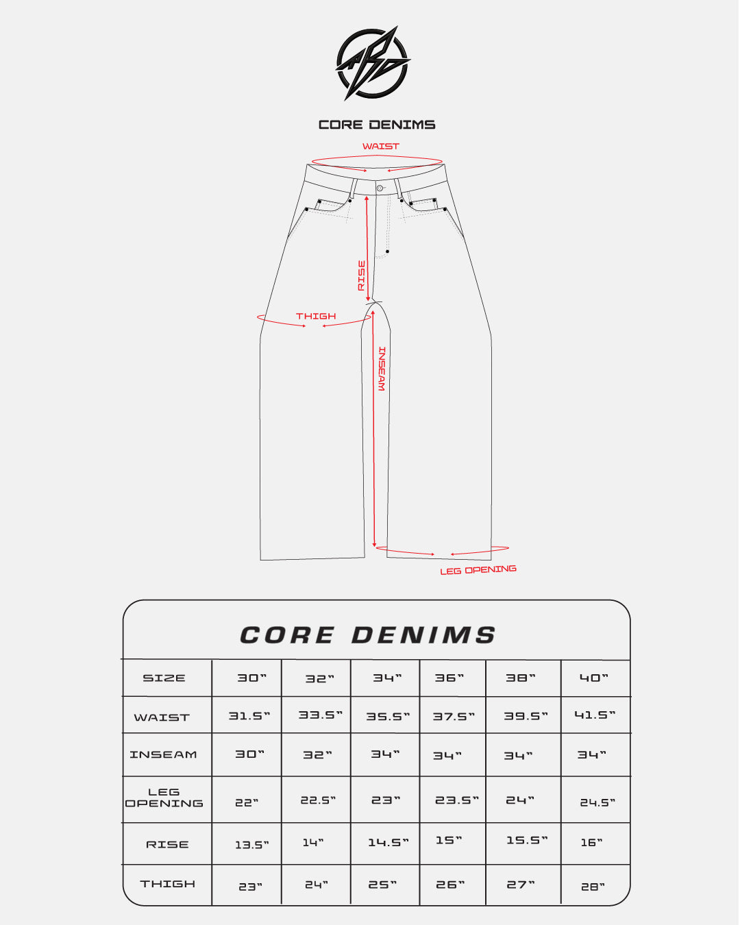 CORE 0.2 - DRK INDIGO SLB - BAGGY RAW DENIM