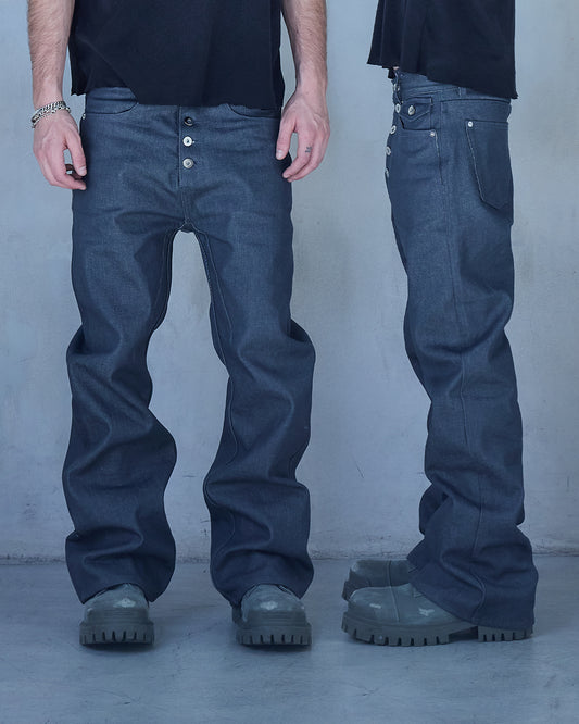BASE0.3-CHARCOAL-14OZ RAW DENIM (OVERSTOCK)