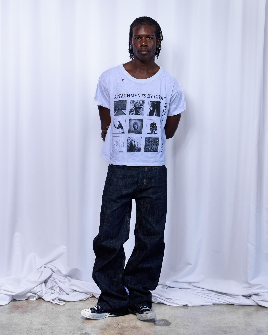 LINE0.1 - INDIGO - 16OZ RAW SLUB DENIM (WIDE)