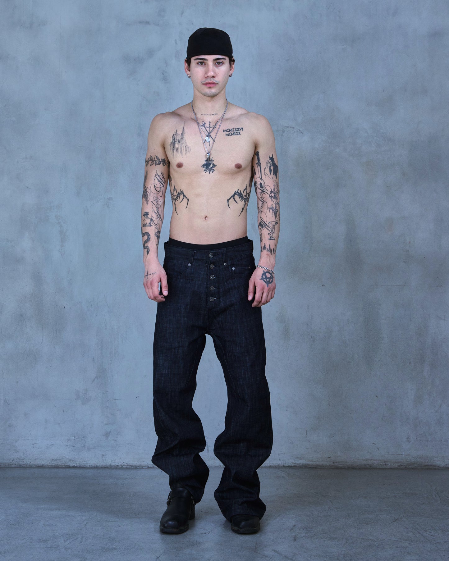 BASE 0.2 - DRK INDIGO SLB - BOOTCUT RAW DENIM