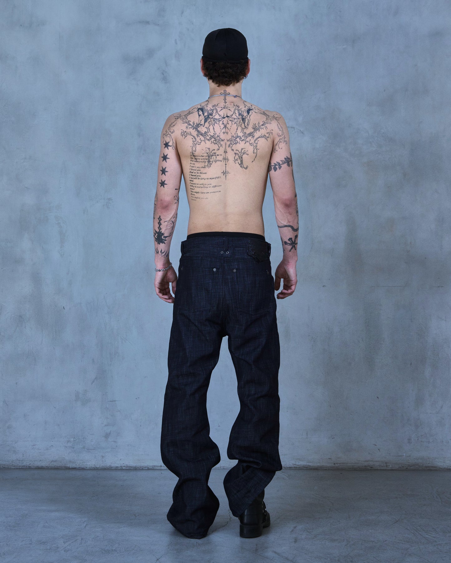 BASE 0.2 - DRK INDIGO SLB - BOOTCUT RAW DENIM