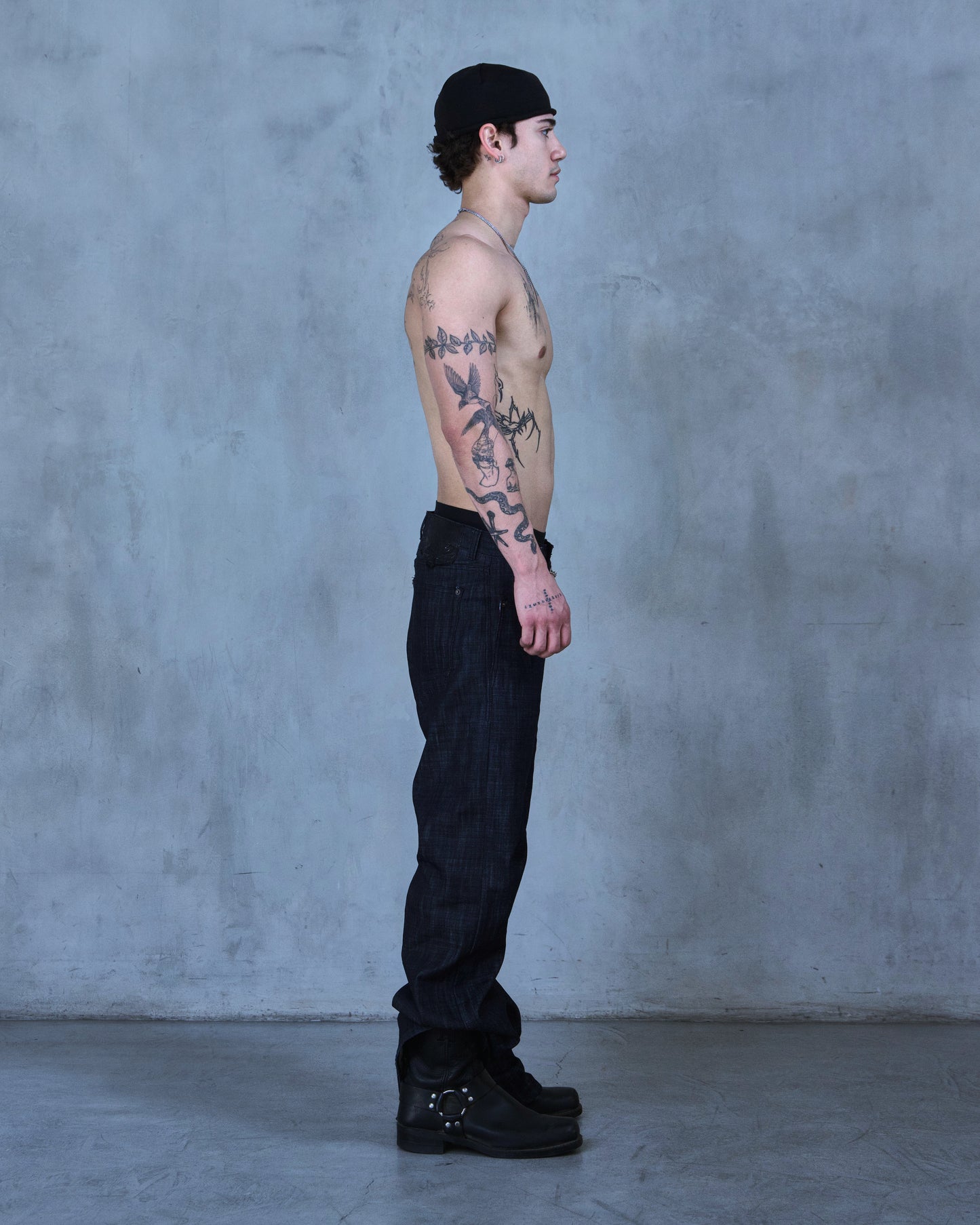 BASE 0.2 - DRK INDIGO SLB - BOOTCUT RAW DENIM