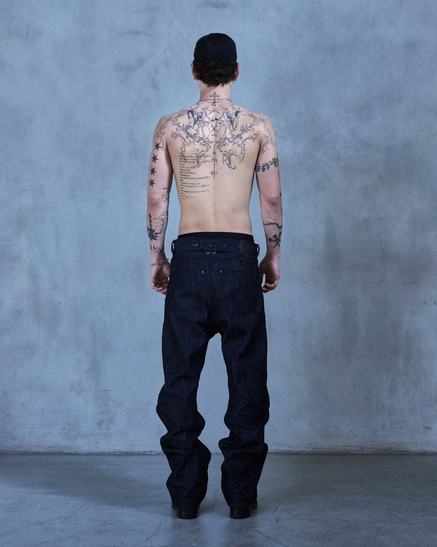 SPINE 0.4 - DRK INDIGO SLB - SLIM RAW DENIM