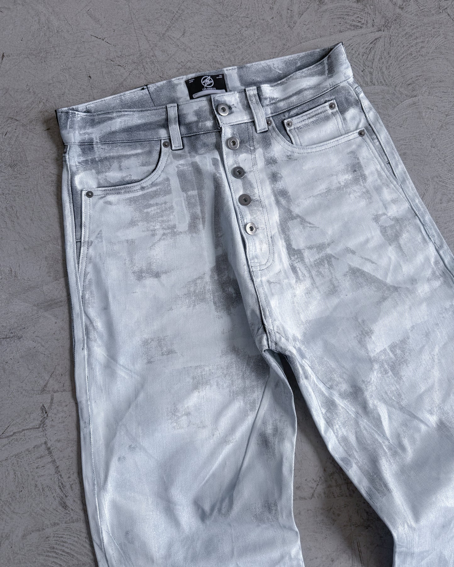 BASE0.2 - FROST - BOOTCUT COATED DENIM (OVERSTOCK)