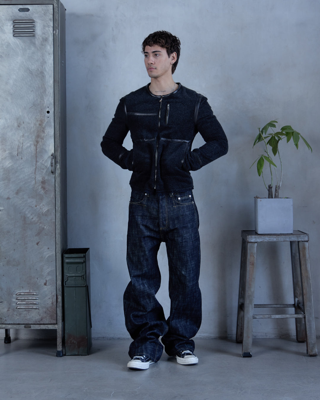 LINE0.1 - INDIGO - 16OZ RAW SLUB DENIM (WIDE)
