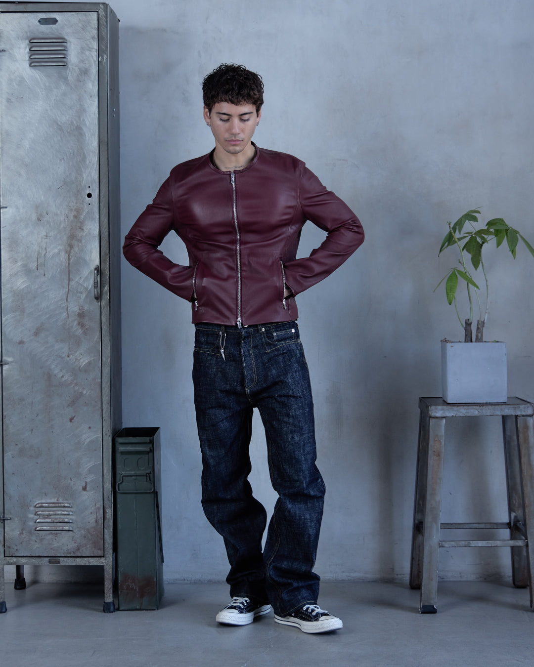 SPINE0.1 - INDIGO - 16OZ RAW SLUB DENIM (SLIM)