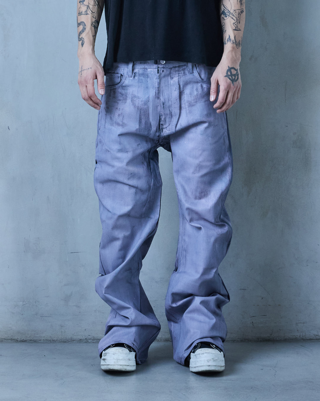 BASE .01 'LAVENDER' JAPANESE COATED DENIM (OVERSTOCK)