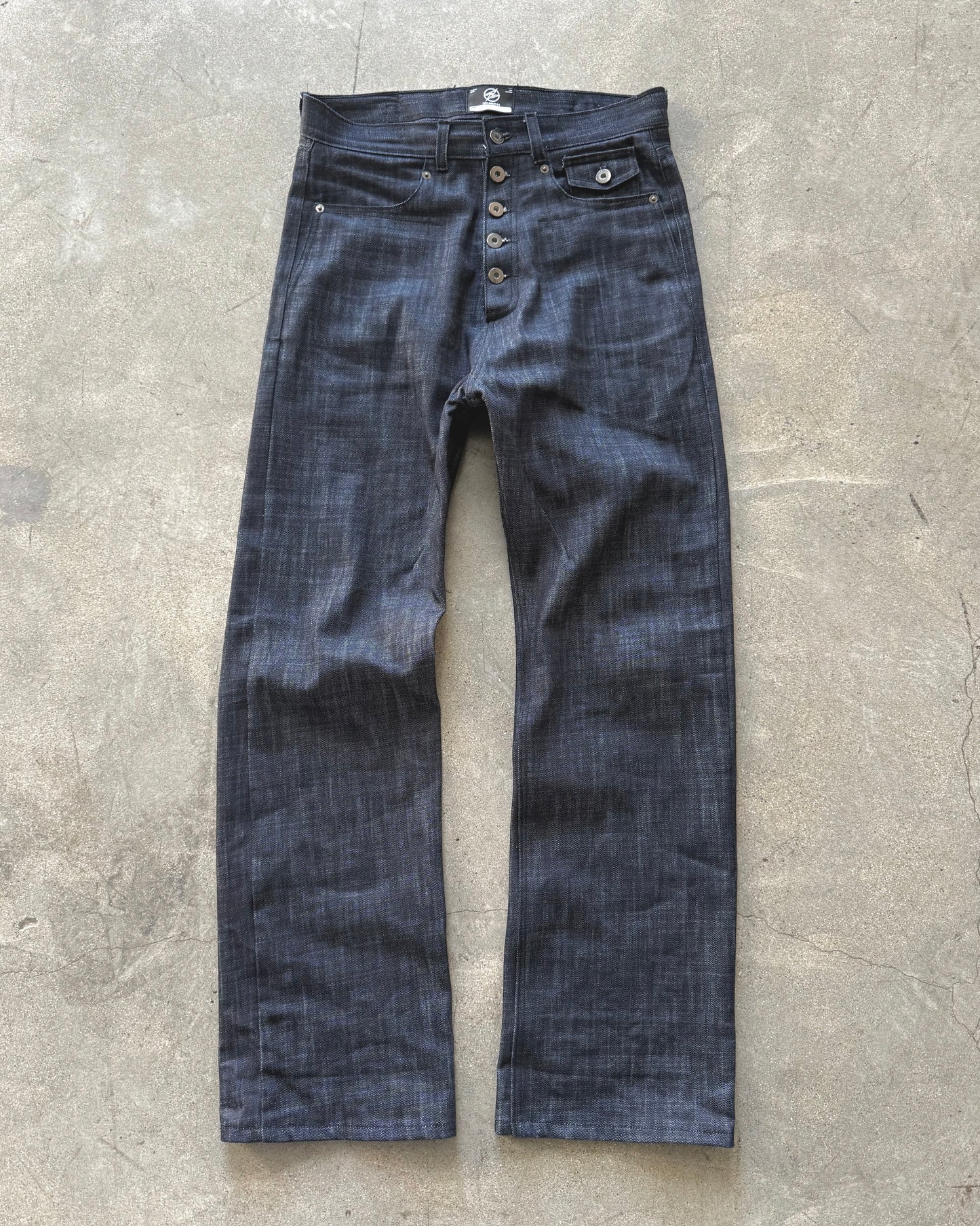 SPINE 0.4 - DRK INDIGO SLB - SLIM RAW DENIM
