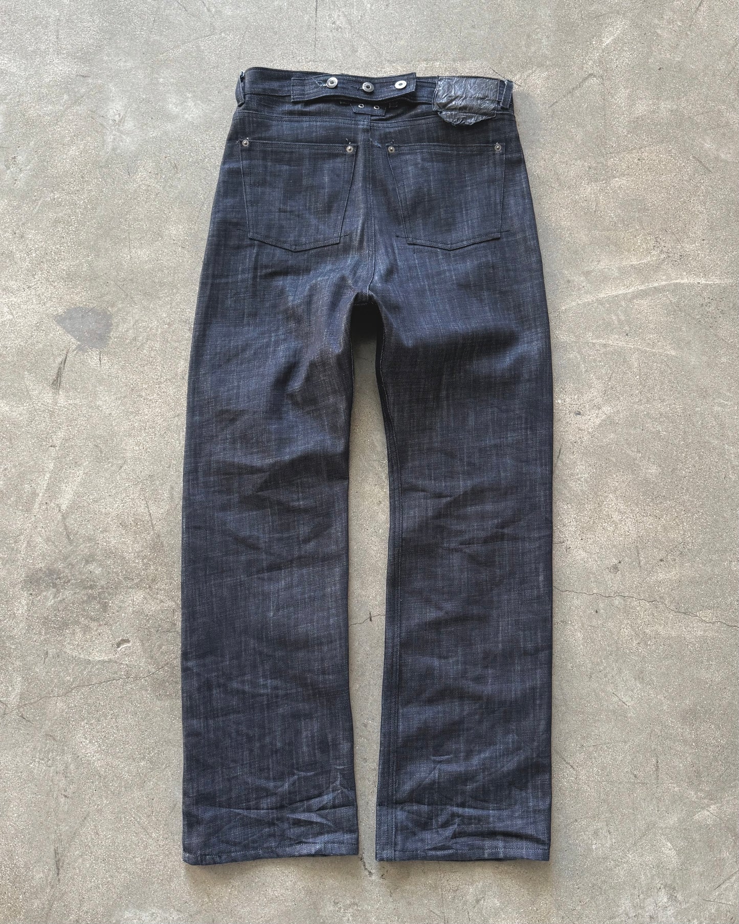 SPINE 0.4 - DRK INDIGO SLB - SLIM RAW DENIM