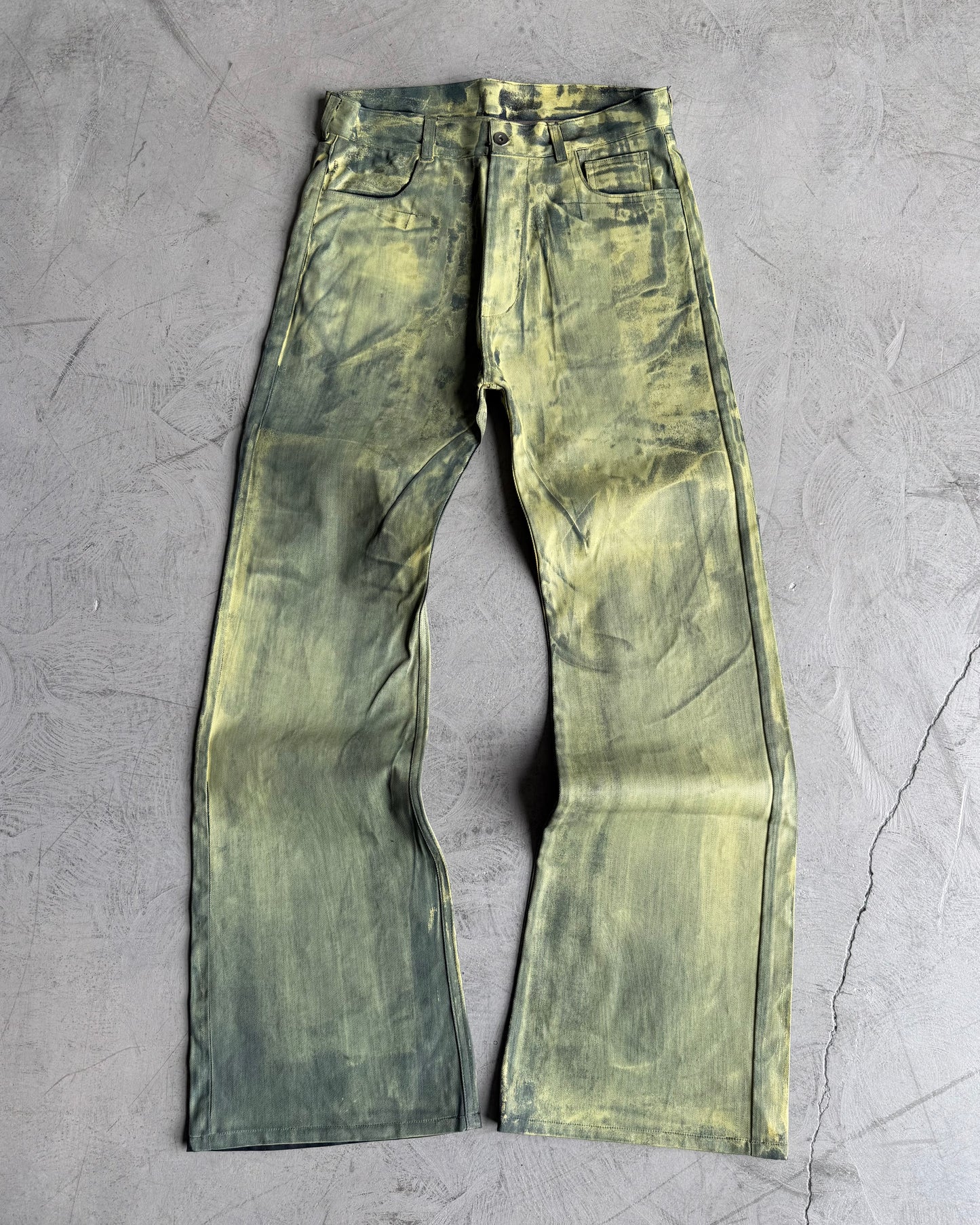 BASE .01 'LAMPLIGHT YELLOW' JAPANESE COATED DENIM (OVERSTOCK)