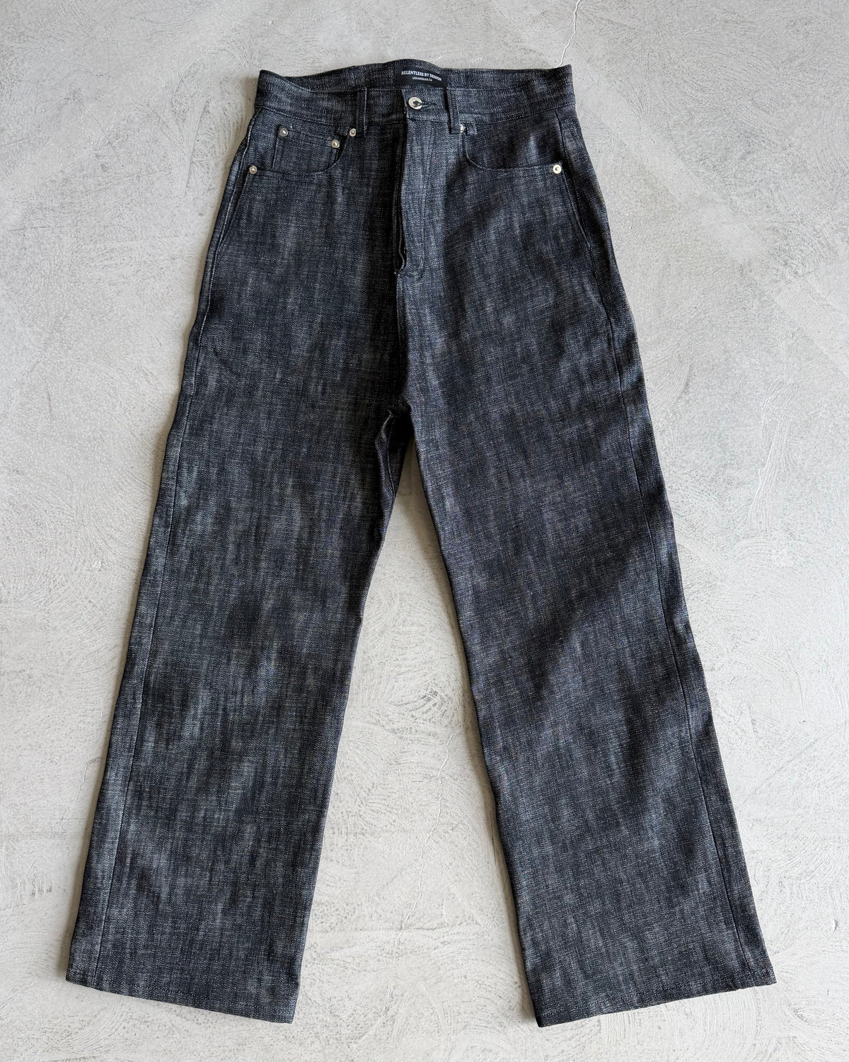 LINE0.1 - BLK/NAT - 16OZ CROSS HATCH DENIM