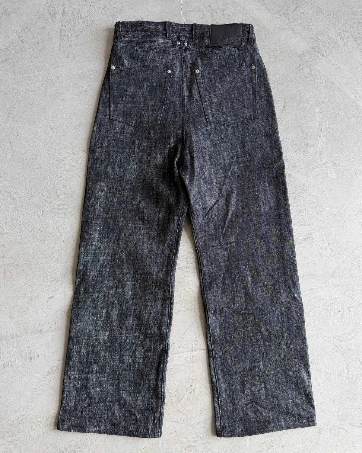 LINE0.1 - BLK/NAT - 16OZ CROSS HATCH DENIM