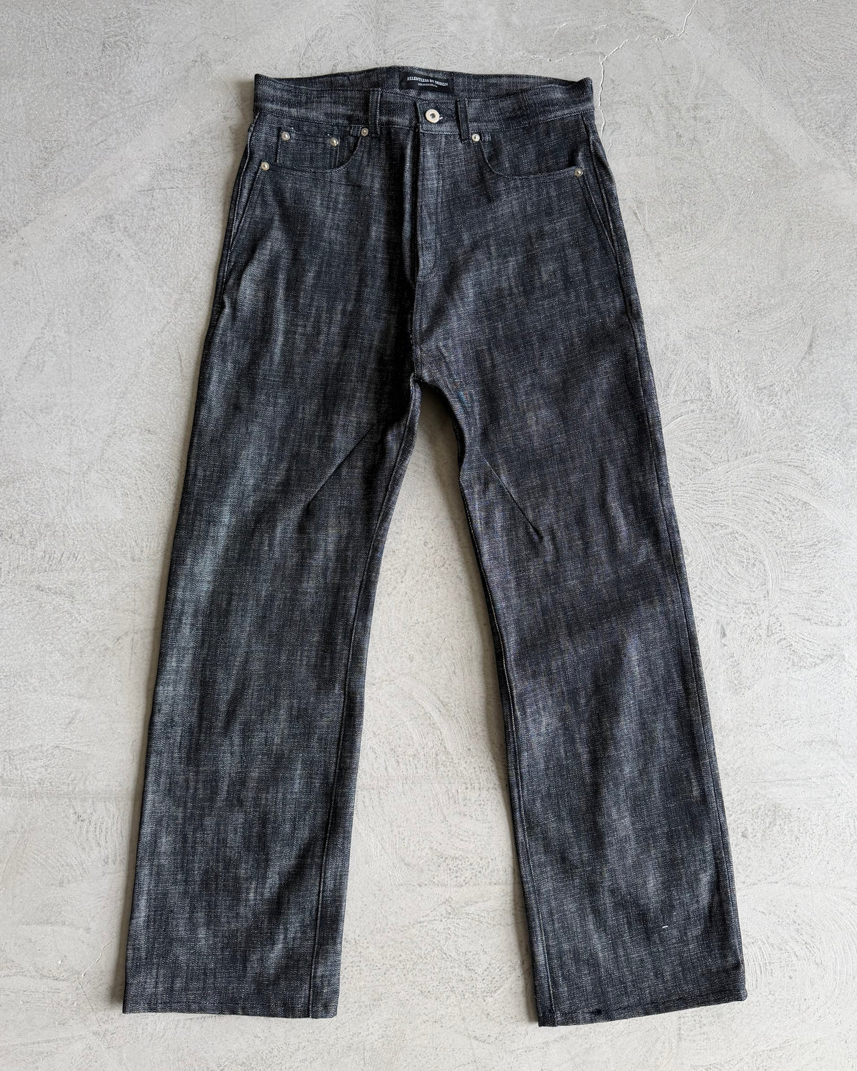 SPINE0.1 - BLK/NAT - 16OZ CROSS HATCH DENIM
