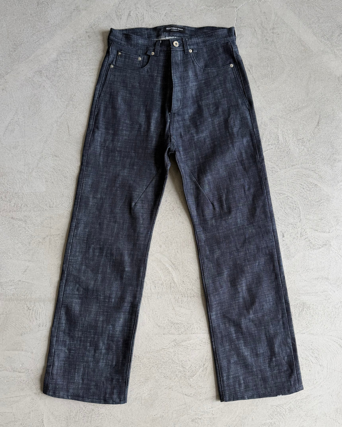 SPINE0.1 - INDIGO - 16OZ CROSS HATCH DENIM