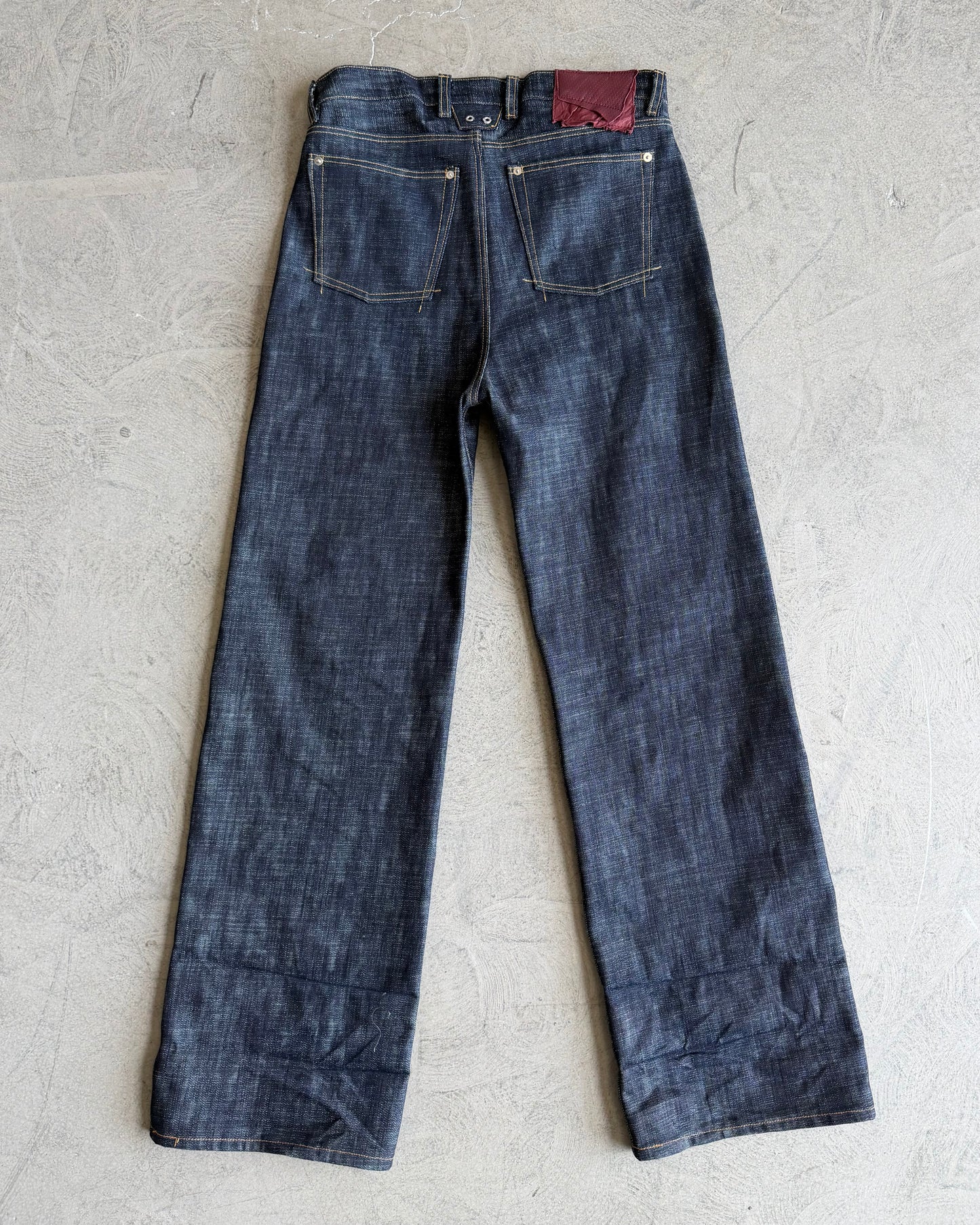 LINE0.1 - INDIGO - 16OZ RAW SLUB DENIM (WIDE)