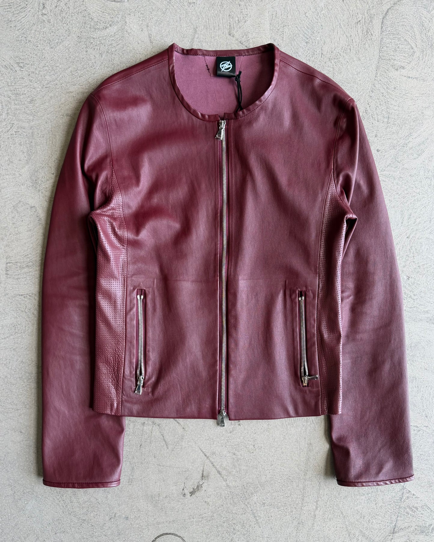 FRONTLINE0.2 - BLOOD - LAMB SKIN MOTO JACKET