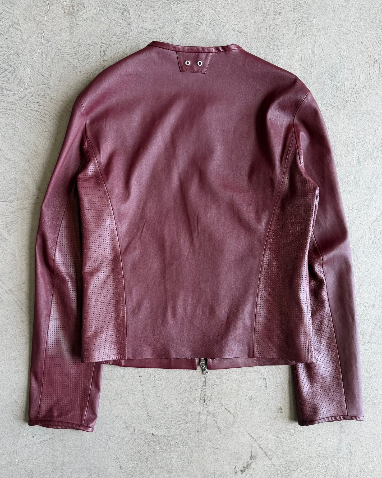 FRONTLINE0.2 - BLOOD - LAMB SKIN MOTO JACKET