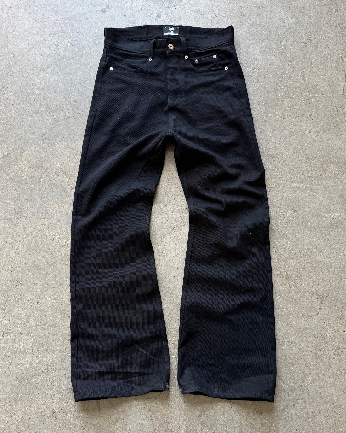 BASE 0.2 'BLACK' BOOTCUT NON-SELVEDGE DENIM (OVERSTOCK)