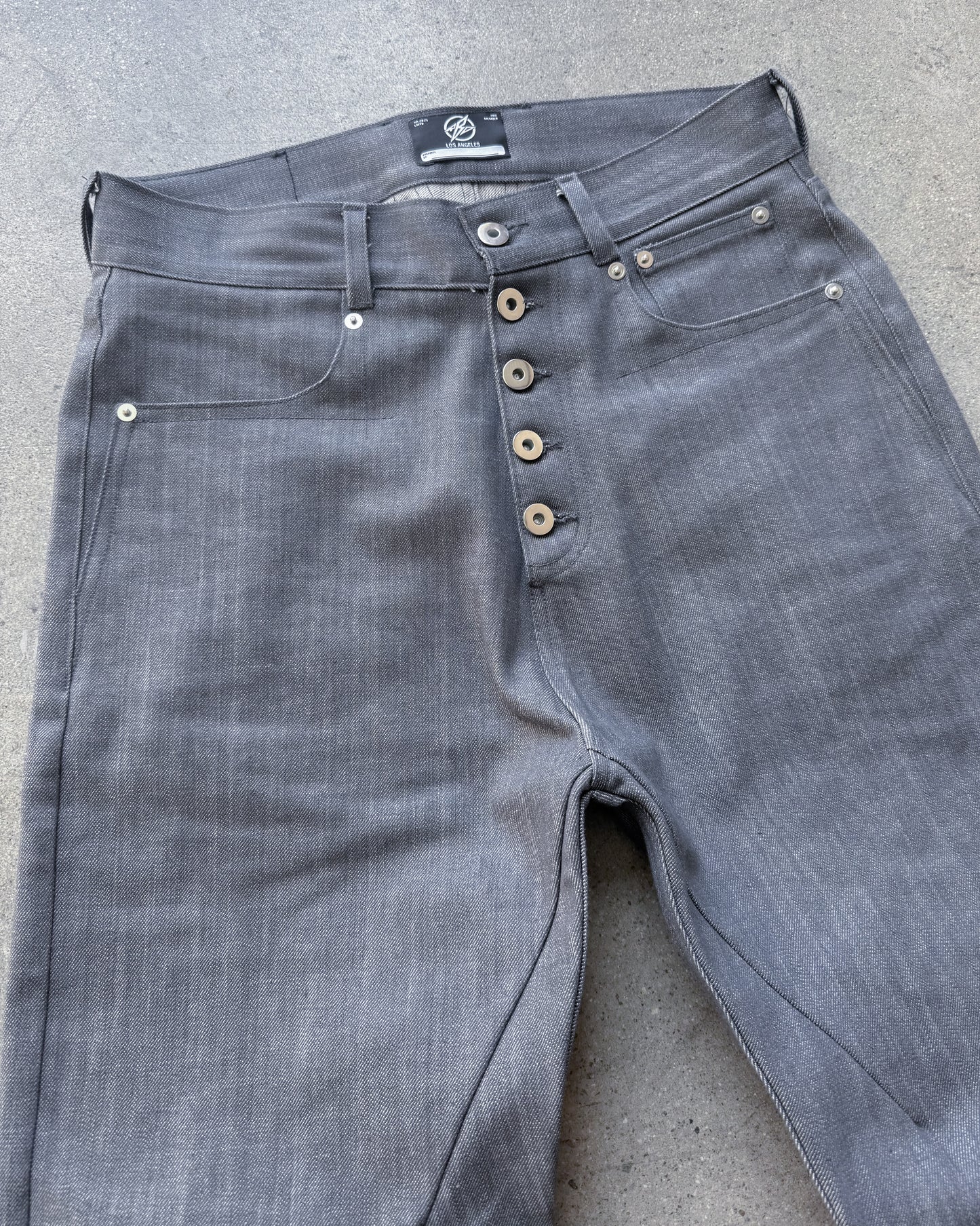 BASE0.2 - GRAY - BOOTCUT RAW DENIM (OVERSTOCK)