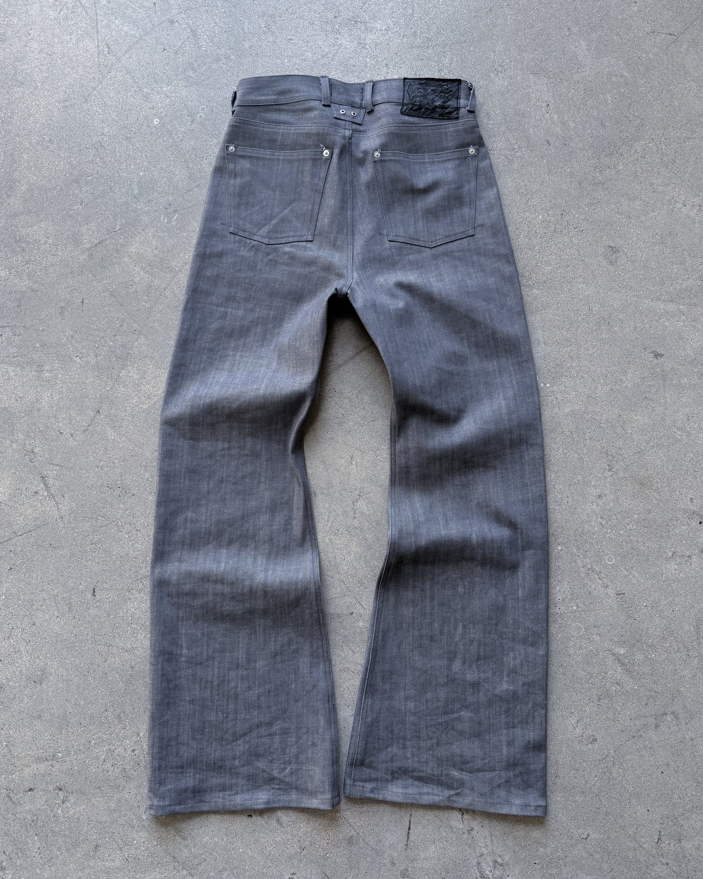 BASE0.2 - GRAY - BOOTCUT RAW DENIM (OVERSTOCK)