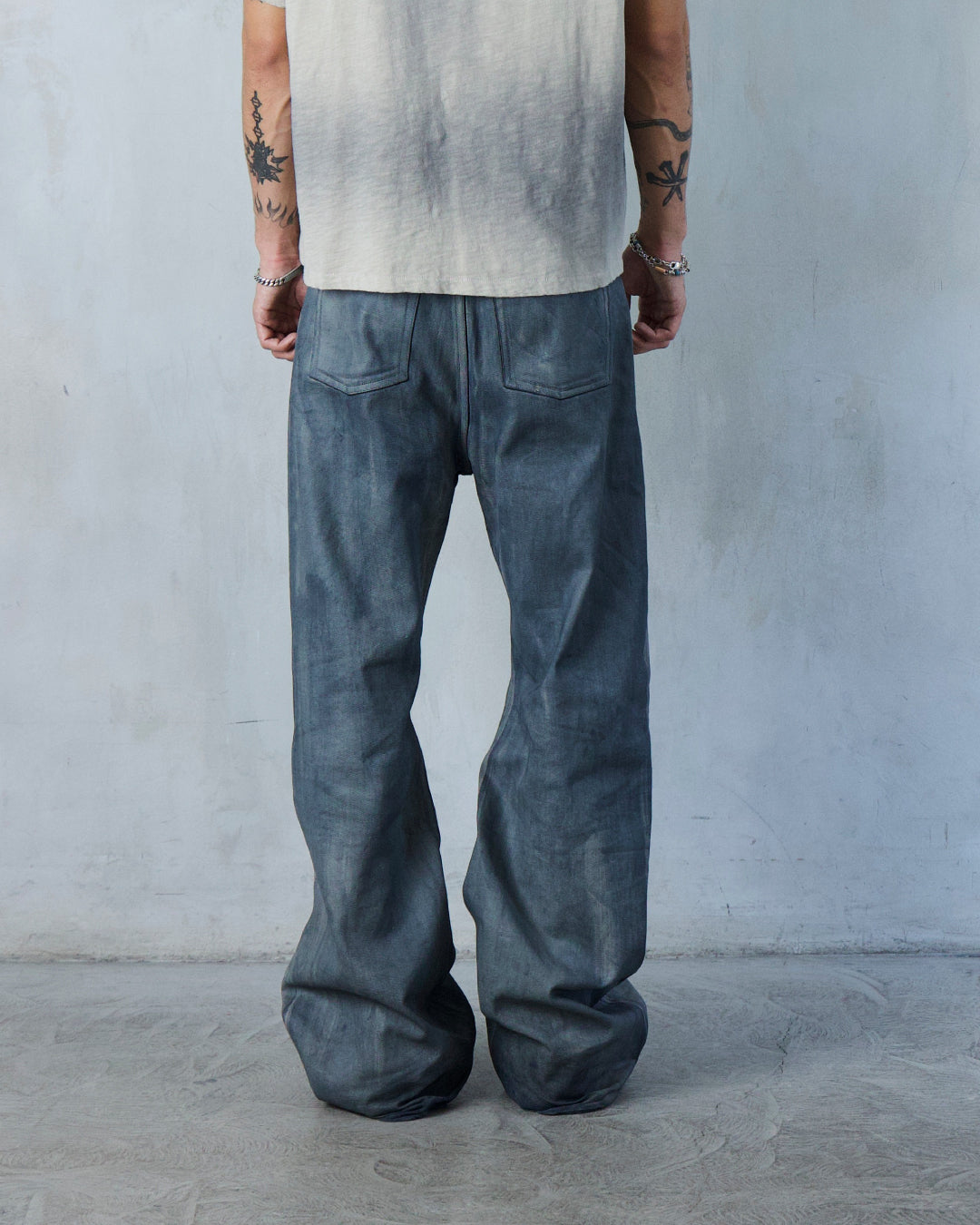 BASE .01 'MOTH BEIGE' COATED DENIM (OVERSTOCK)