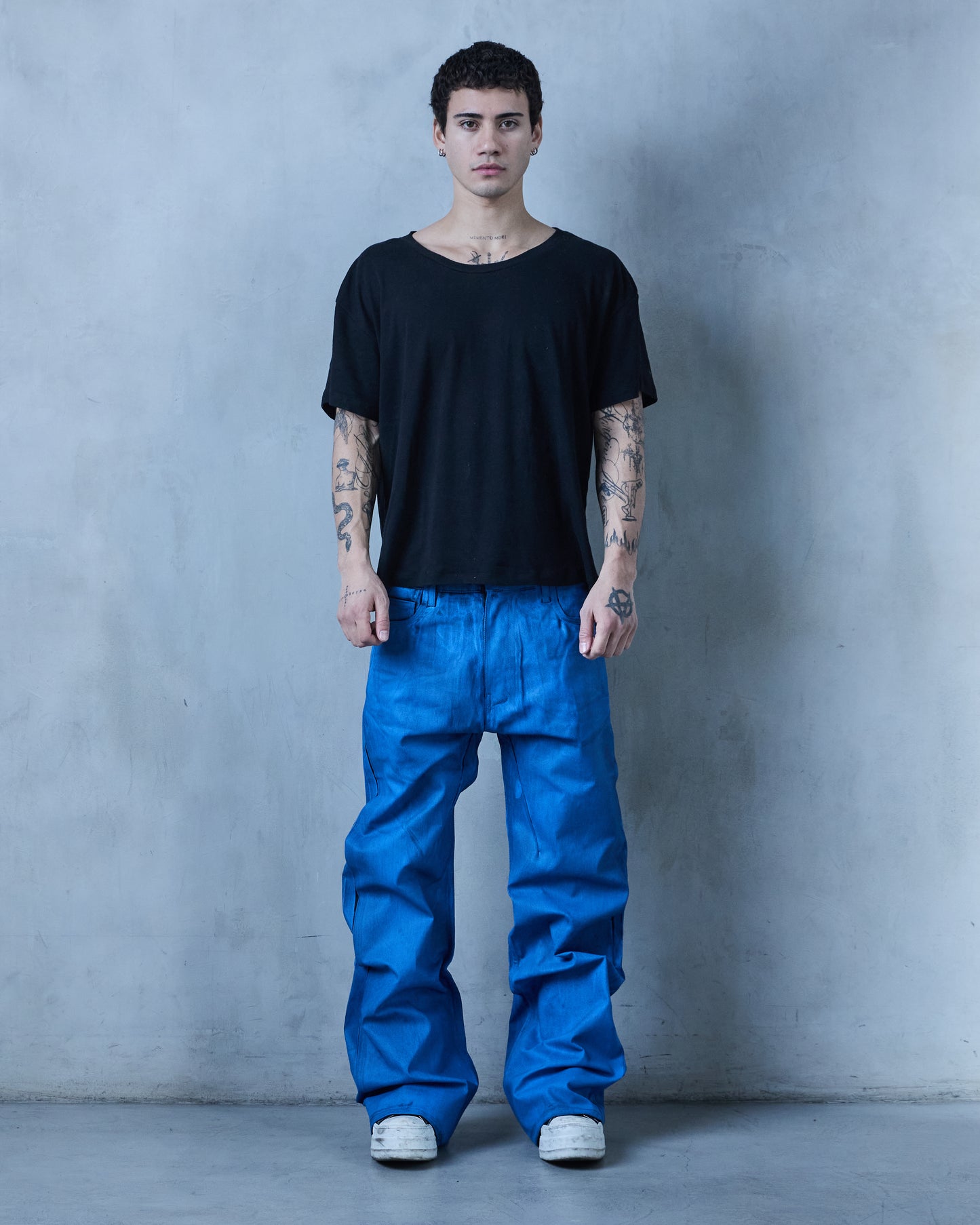 BASE .01 'BLUE JAY' JAPANESE COATED DENIM (OVERSTOCK)