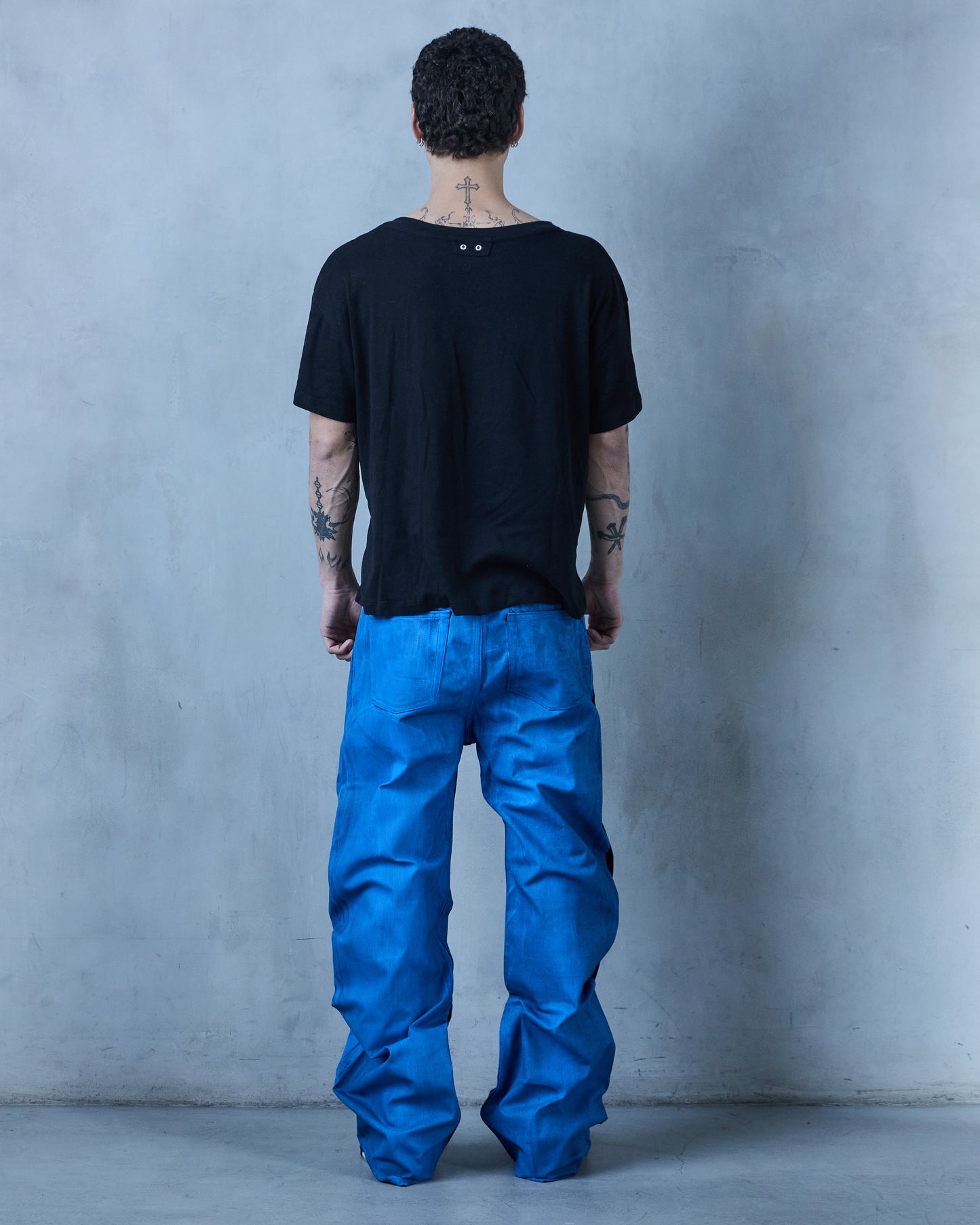BASE .01 'BLUE JAY' JAPANESE COATED DENIM (OVERSTOCK)