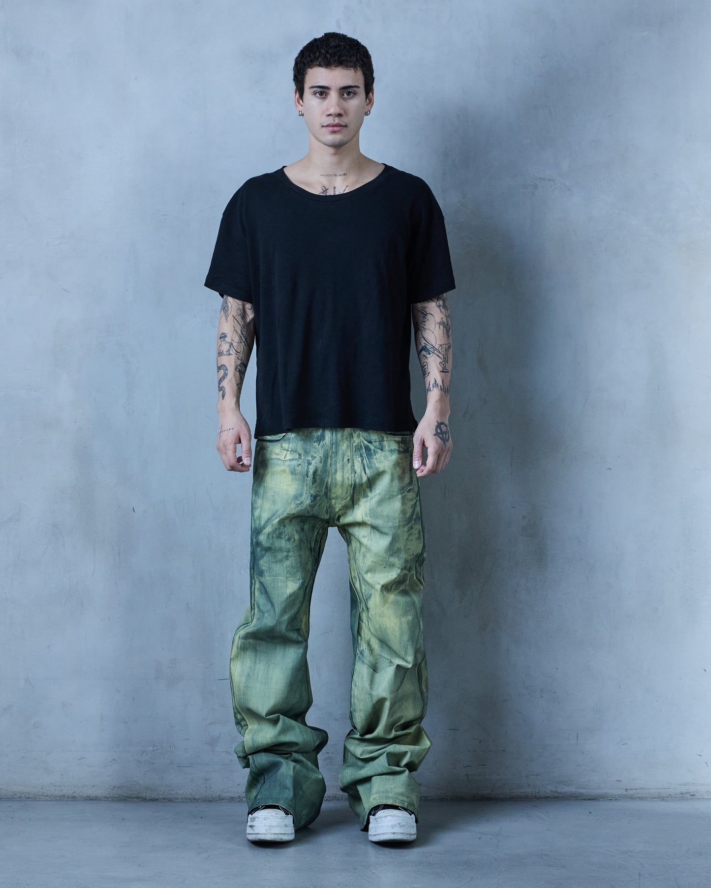 BASE .01 'LAMPLIGHT YELLOW' JAPANESE COATED DENIM (OVERSTOCK)