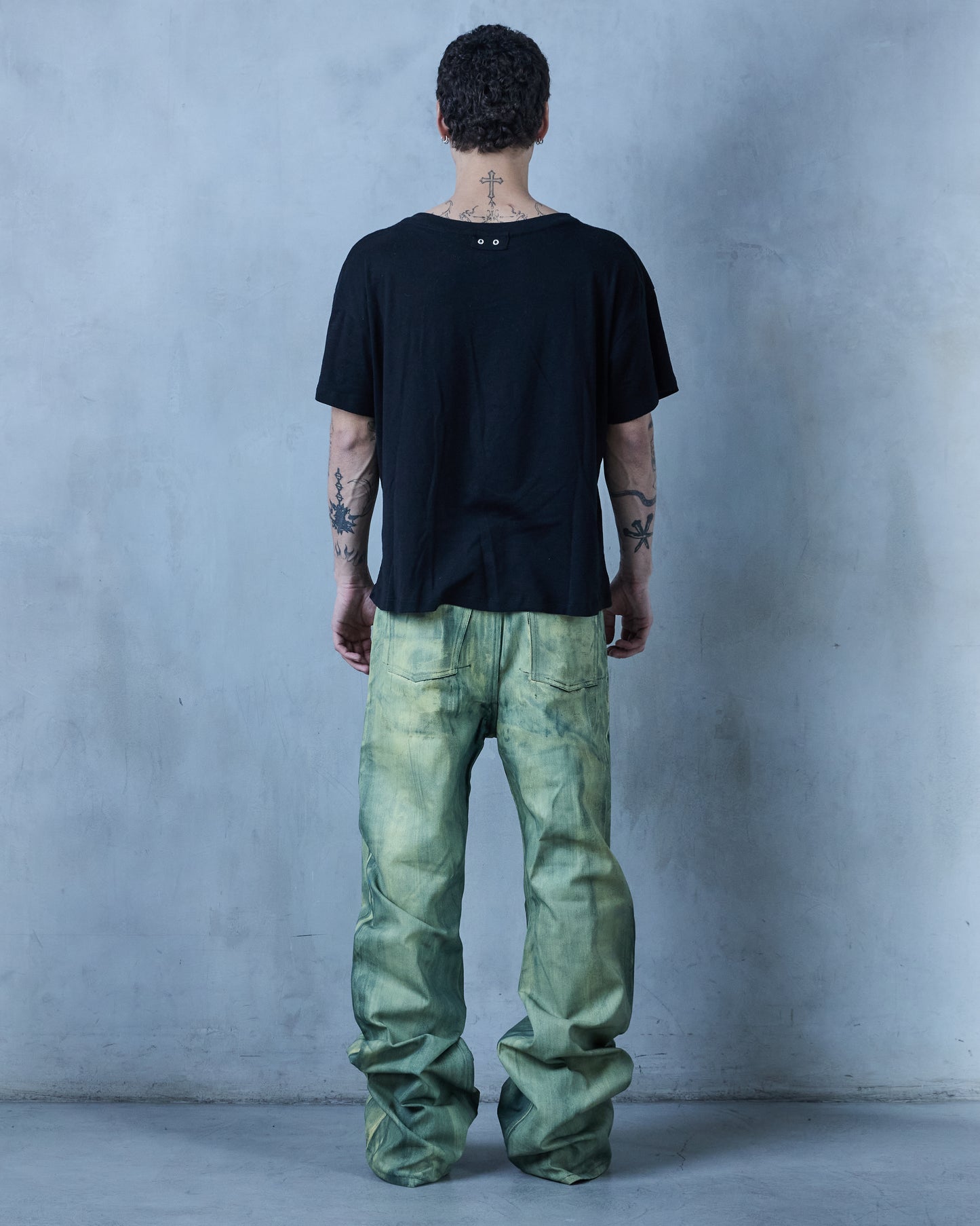 BASE .01 'LAMPLIGHT YELLOW' JAPANESE COATED DENIM (OVERSTOCK)