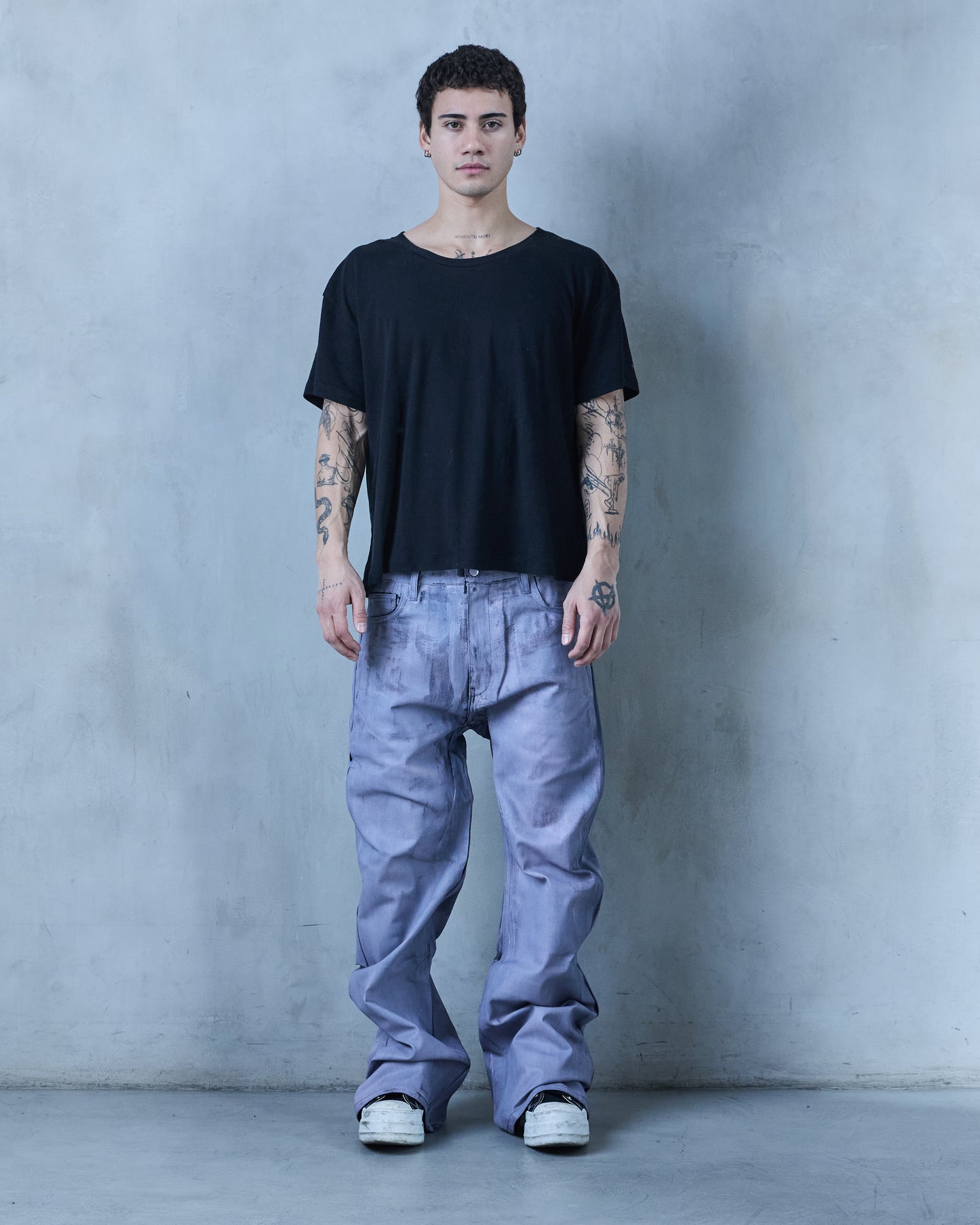 BASE .01 'LAVENDER' JAPANESE COATED DENIM (OVERSTOCK)
