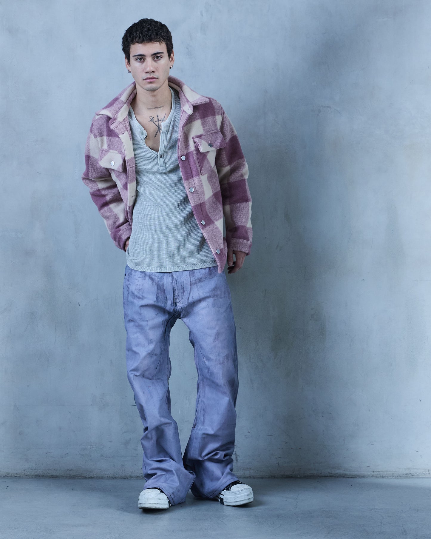 MAINLINE 0.1 'BUBBLE PINK' JAPANESE WOOL FLANNEL (OVERSTOCK)