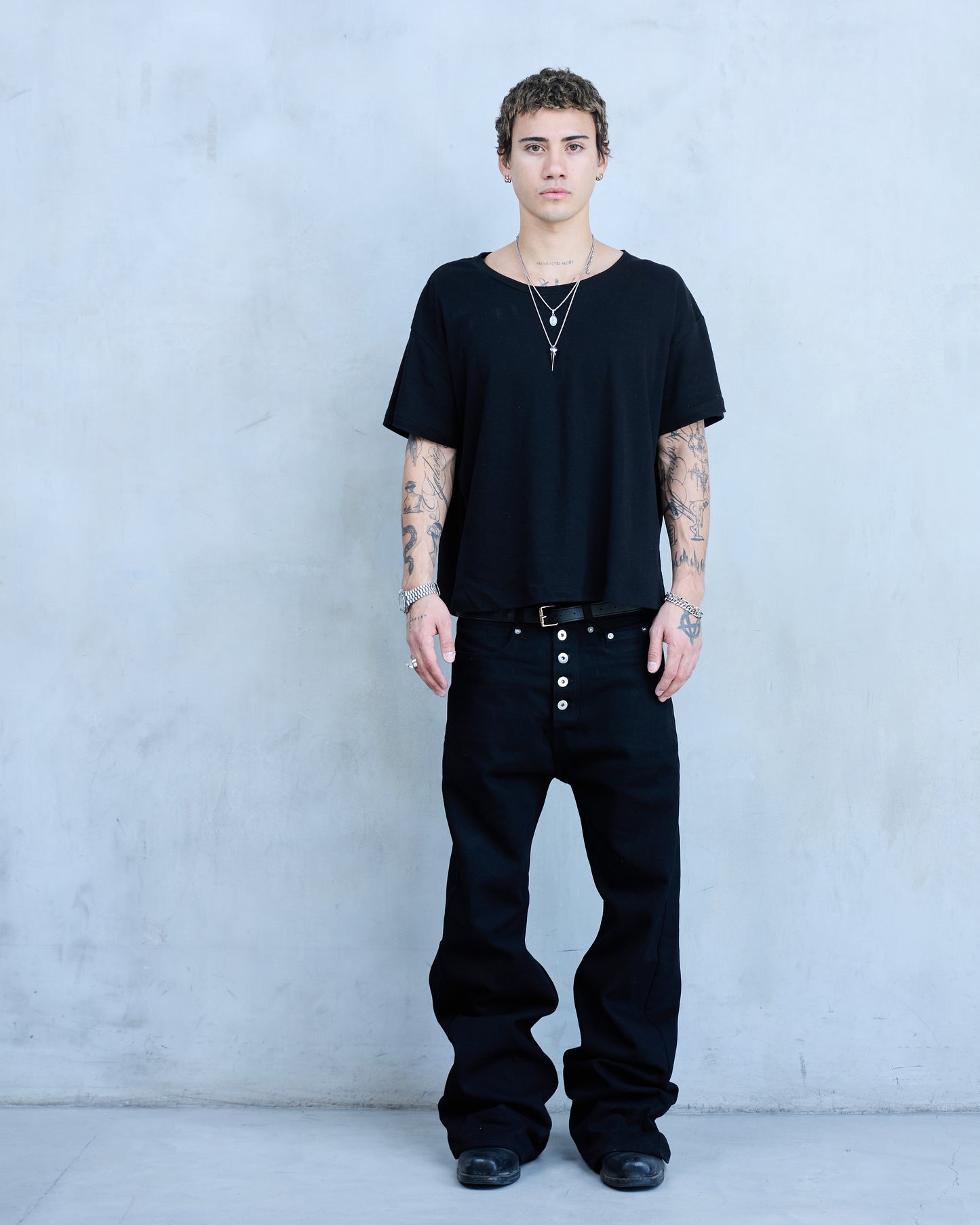 BASE 0.2 - BLACK - BOOTCUT RAW DENIM