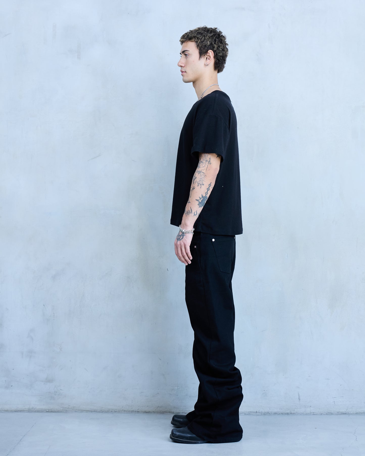 BASE 0.2 'BLACK' BOOTCUT NON-SELVEDGE DENIM (OVERSTOCK)