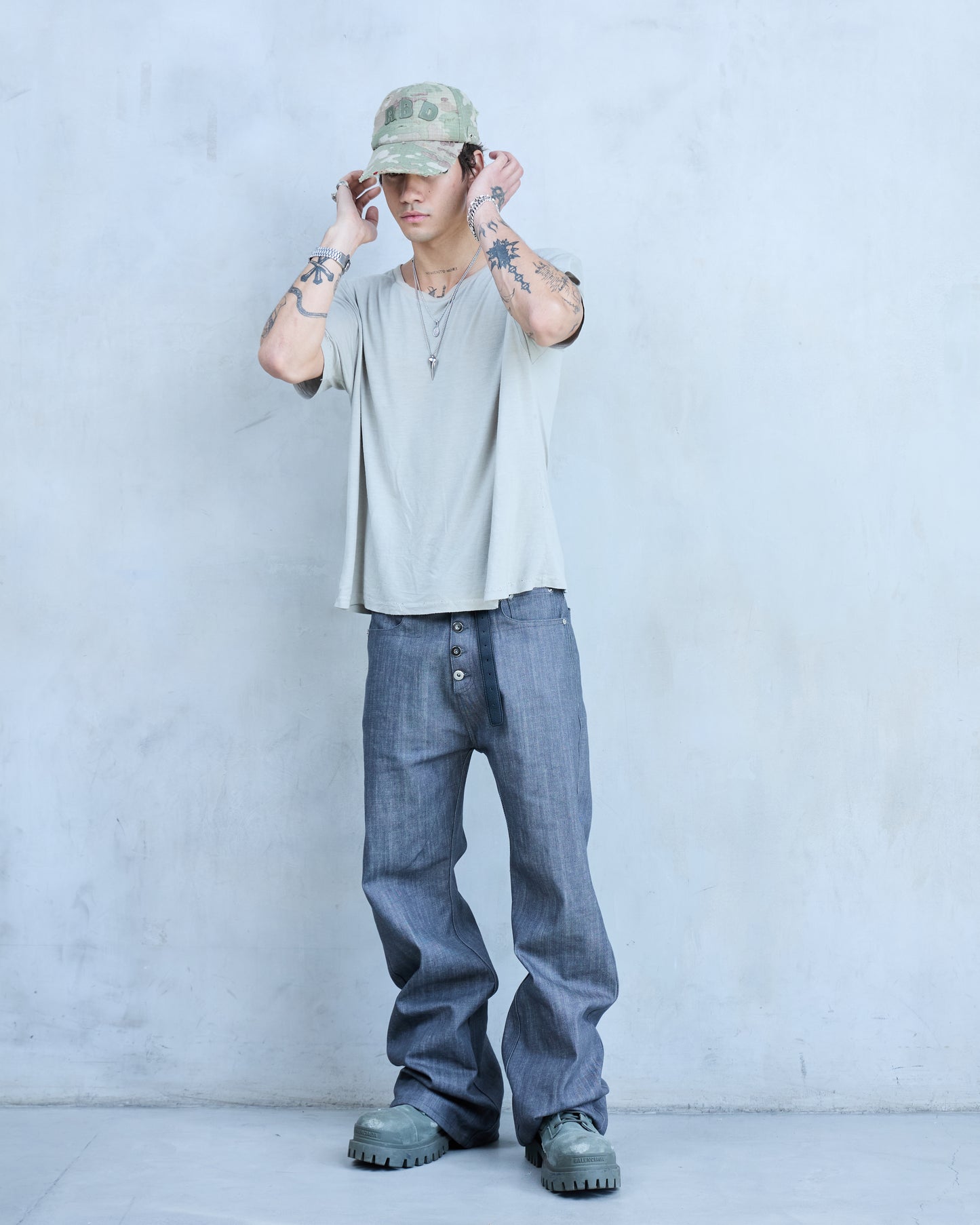 BASE 0.2 - GRAY - JAPANESE BOOTCUT RAW DENIM