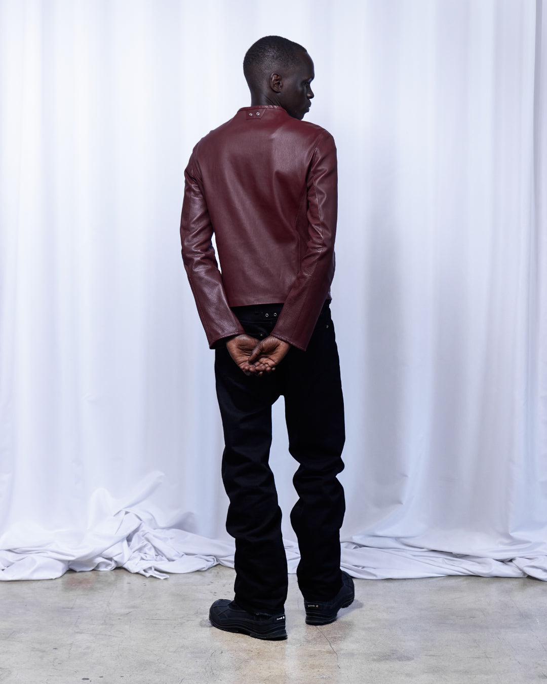 FRONTLINE0.2 - BLOOD - LAMB SKIN MOTO JACKET