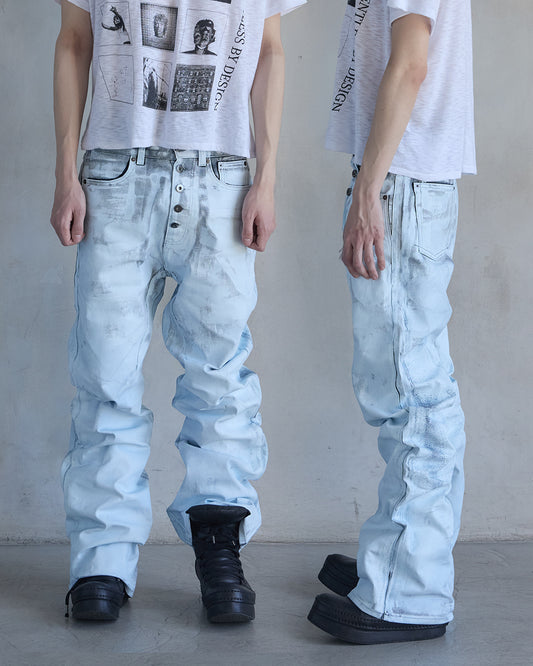 BASE0.2 - FROST - BOOTCUT COATED DENIM (OVERSTOCK)