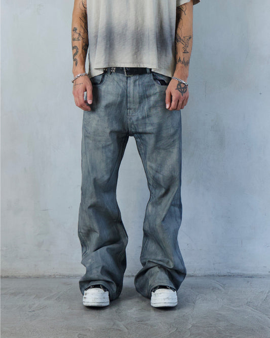 BASE .01 'MOTH BEIGE' COATED DENIM (OVERSTOCK)