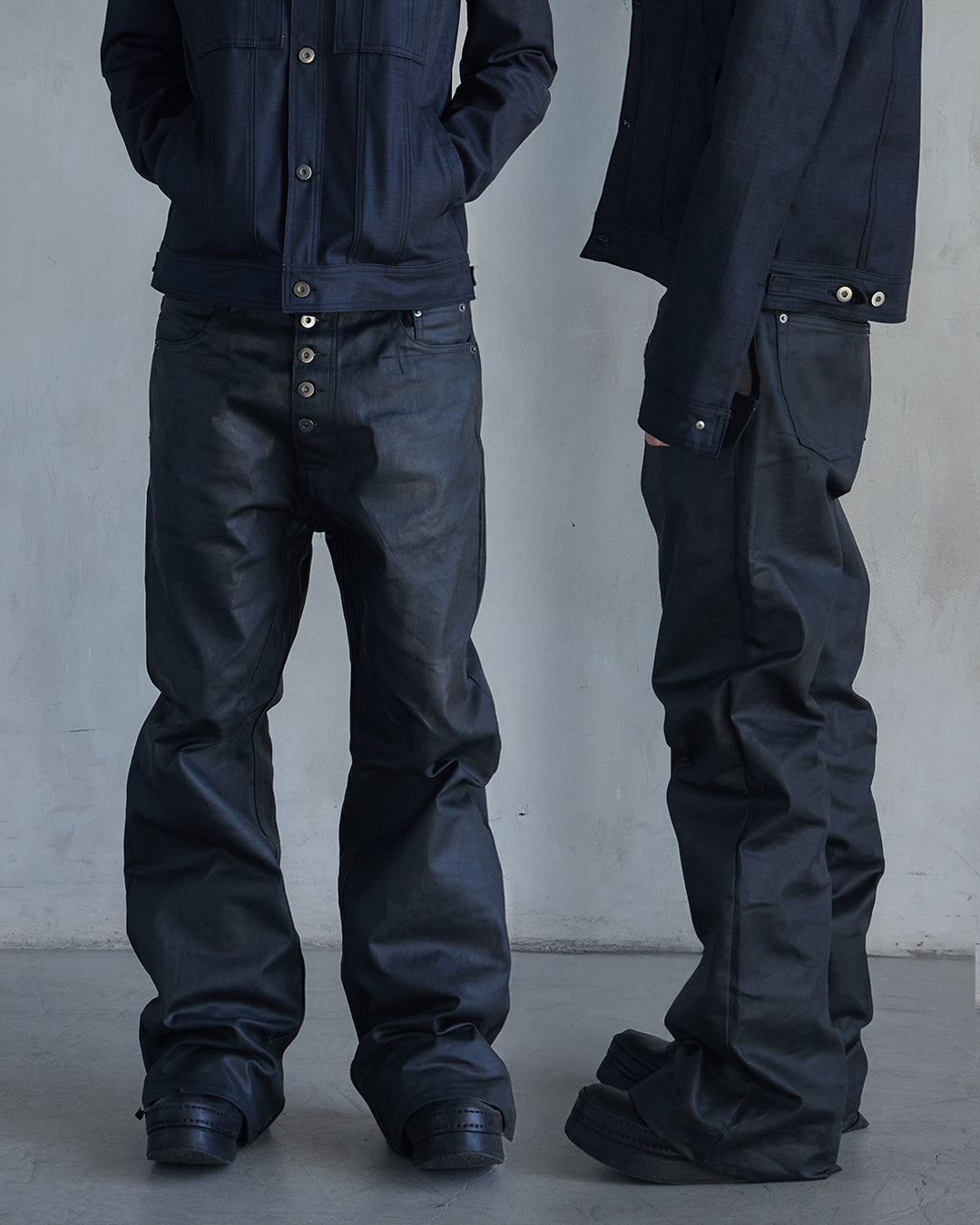BASE0.2 - VOID - BOOTCUT COATED DENIM (OVERSTOCK)
