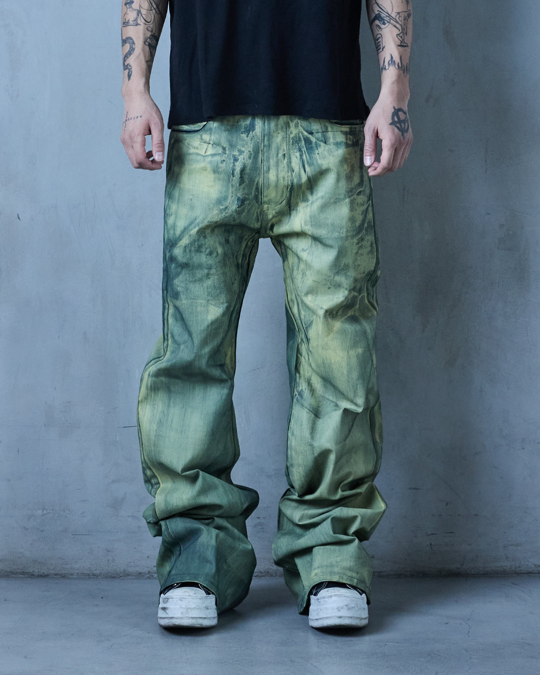 BASE .01 'LAMPLIGHT YELLOW' JAPANESE COATED DENIM (OVERSTOCK)