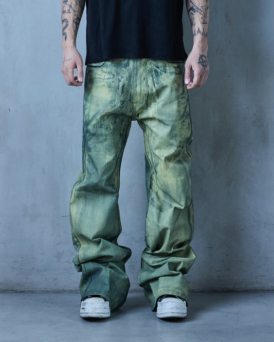 BASE .01 'LAMPLIGHT YELLOW' JAPANESE COATED DENIM (OVERSTOCK)