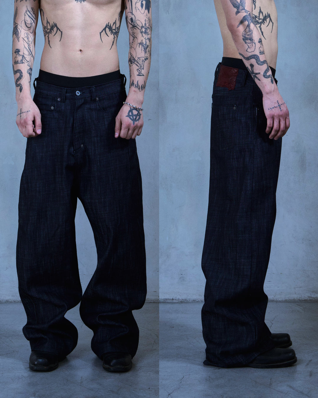 CORE 0.2 - DRK INDIGO SLB - BAGGY RAW DENIM