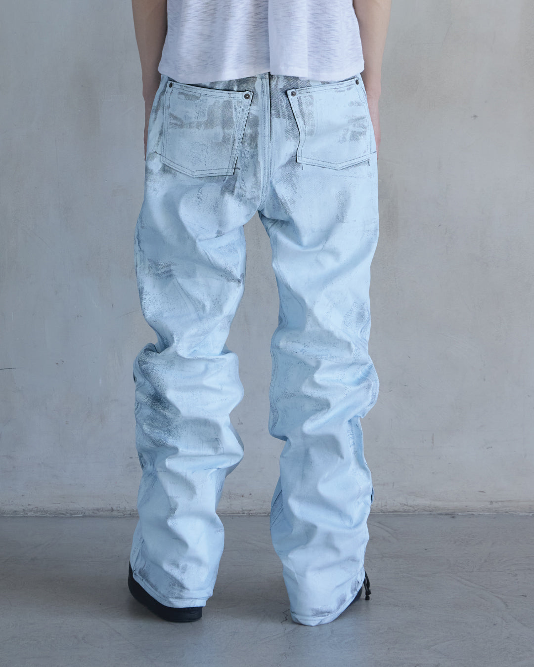 BASE0.2 - FROST - BOOTCUT COATED DENIM (OVERSTOCK)