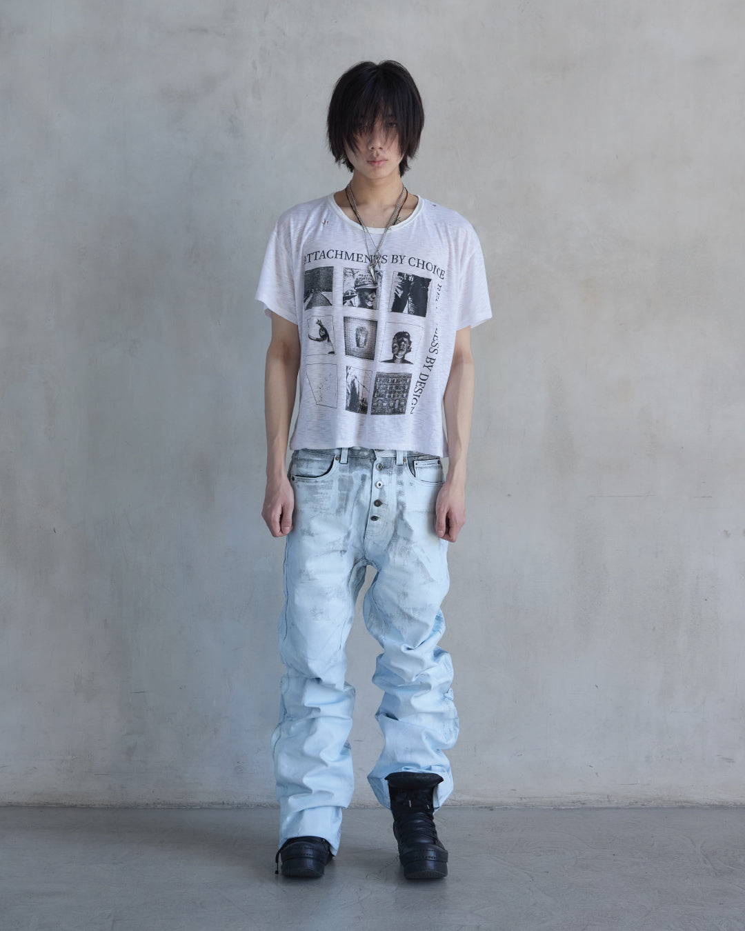 BASE0.2 - FROST - BOOTCUT COATED DENIM (OVERSTOCK)