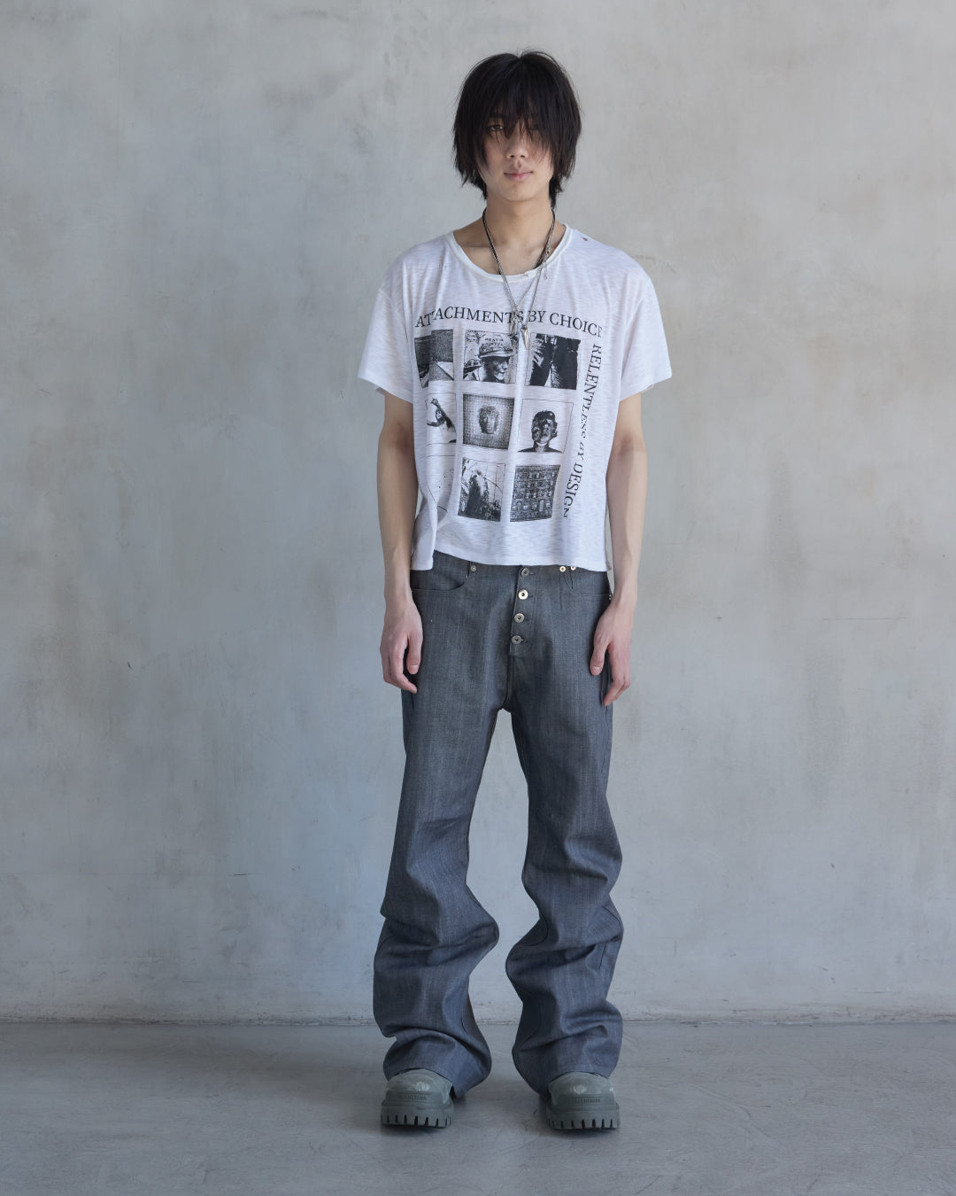 BASE0.2 - GRAY - BOOTCUT RAW DENIM (OVERSTOCK)