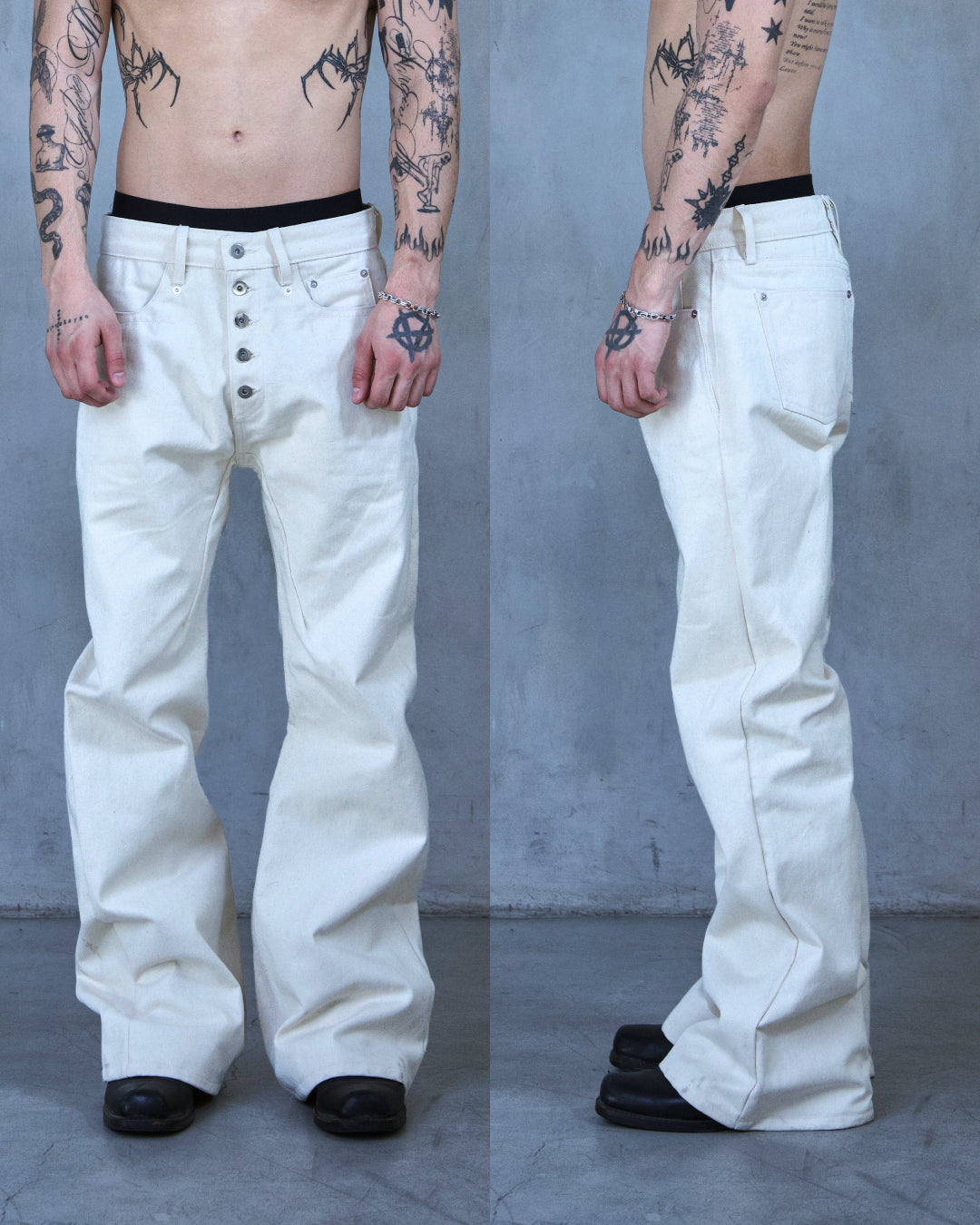 BASE 0.2 - NATURAL - BOOTCUT RAW DENIM