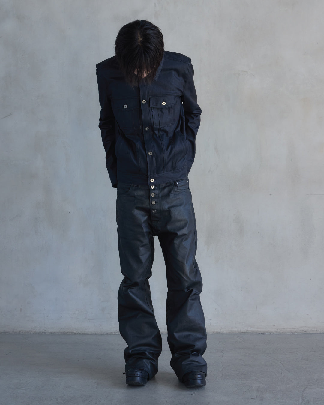 BASE0.2 - VOID - BOOTCUT COATED DENIM (OVERSTOCK)